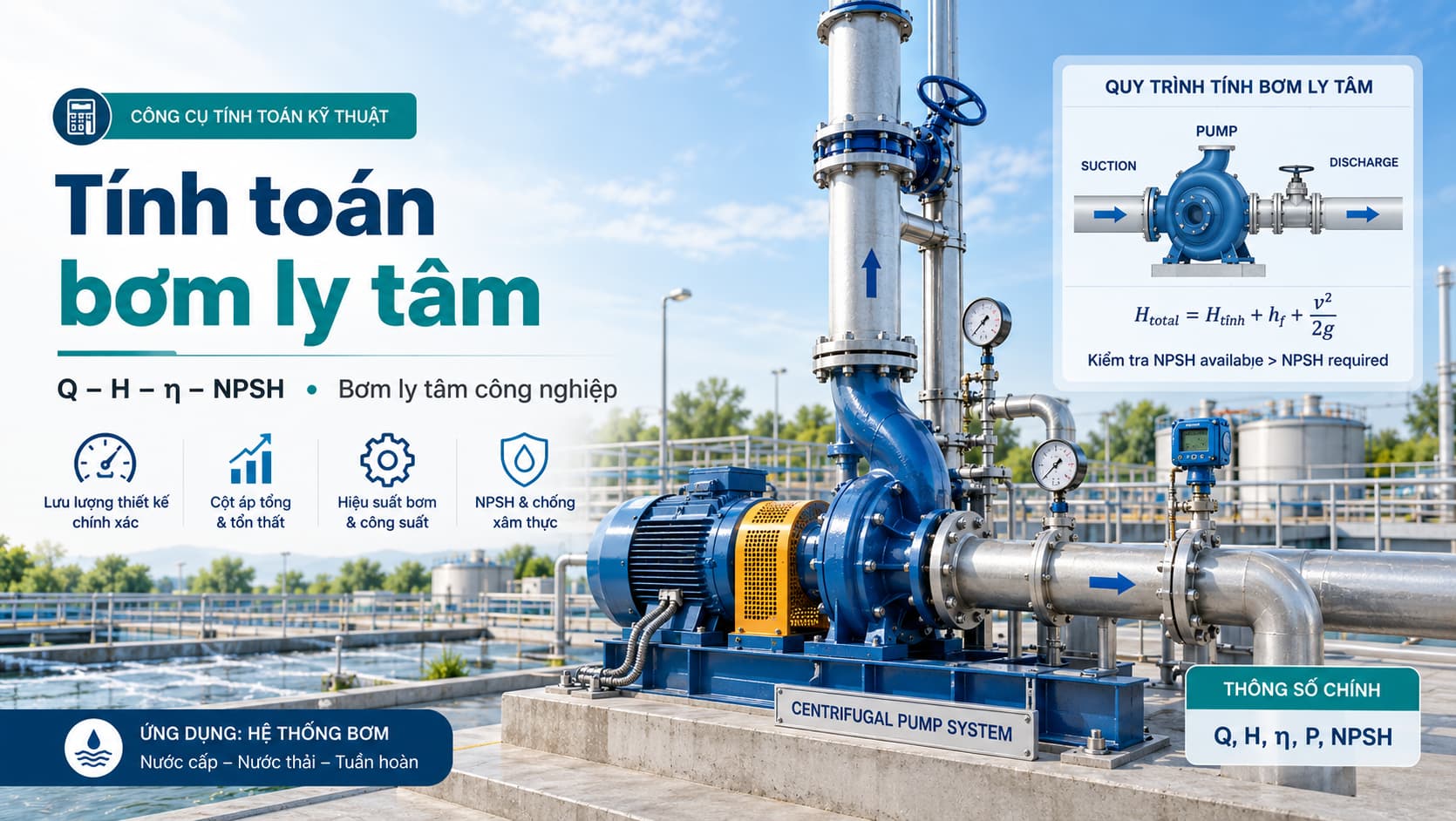 Tính toán bơm ly tâm